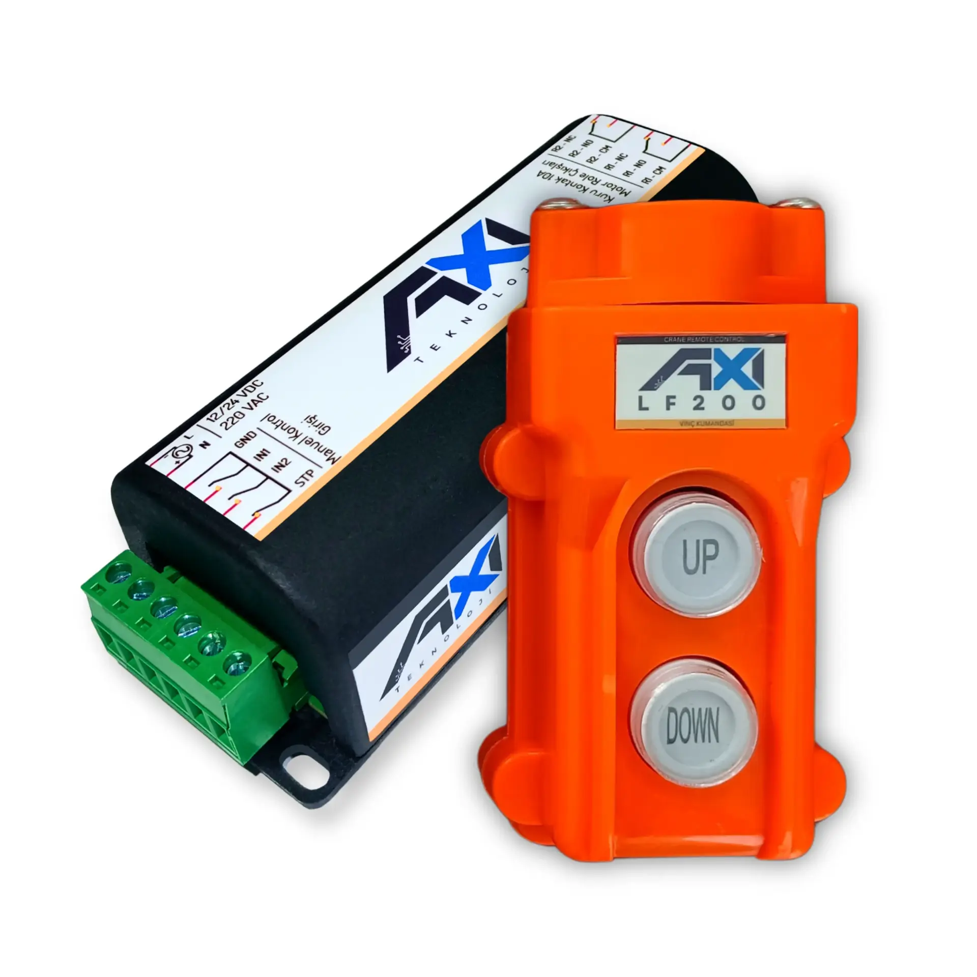 SF100 Vinç Kumandası Alıcı Verici Set - 2 Kanal