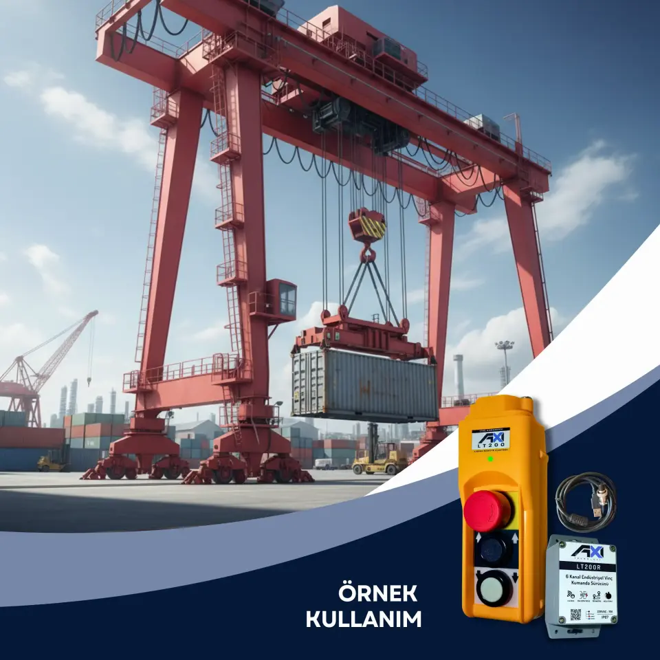 ST200 Vinç Kumandası Alıcı Verici Set - 2 Kanal