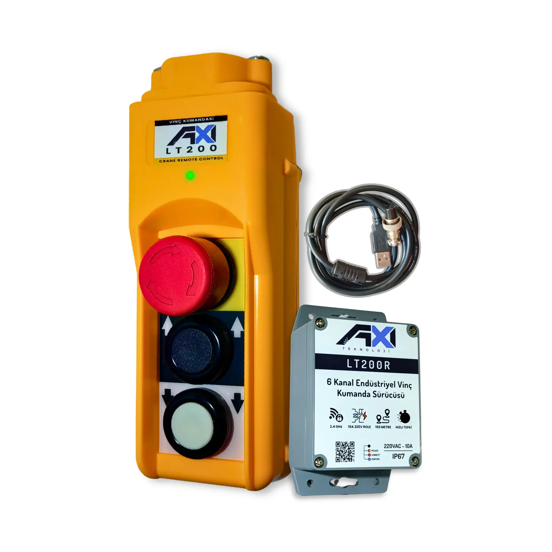 ST200 VİNÇ KUMANDASI ALICI VERİCİ SET - 2 KANAL