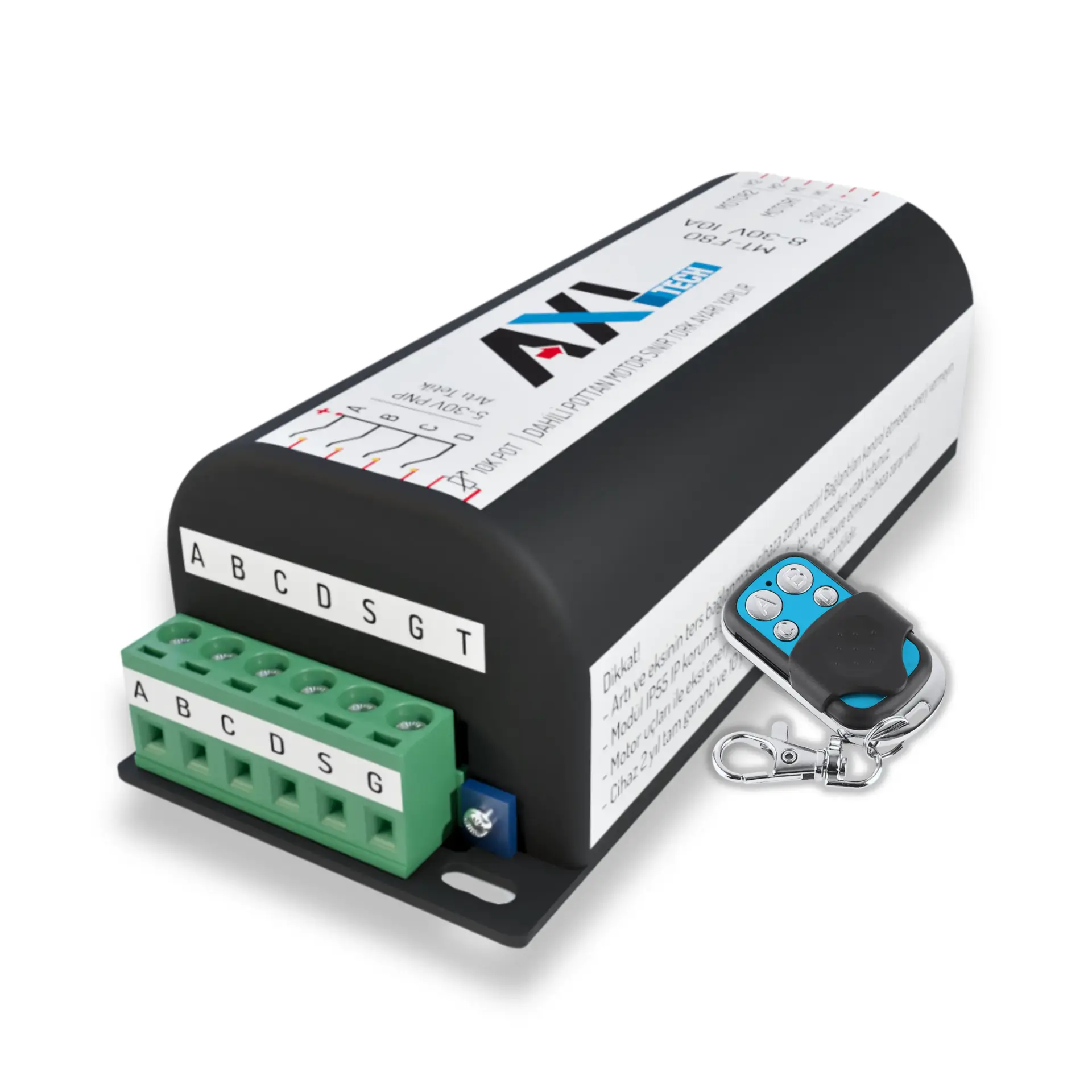 DC Motor Sürücü Modülü KS250 - Sınırda Durdurma - Hız Ayarı - Yumuşak Duruş Ve Kalkış 12-24V 15A