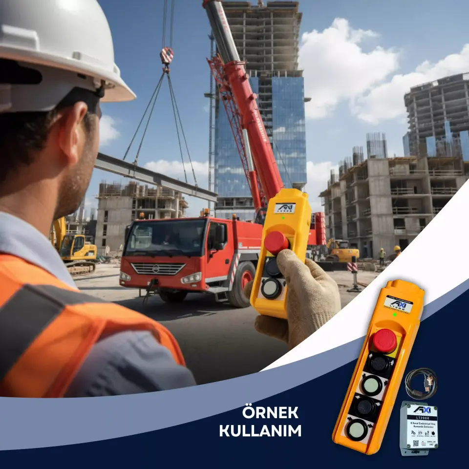 ST200 Vinç Kumandası Alıcı Verici Set - 4 Kanal