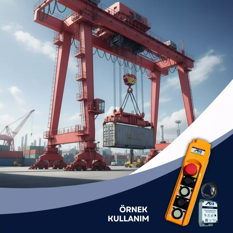 ST200 Vinç Kumandası Alıcı Verici Set - 4 Kanal