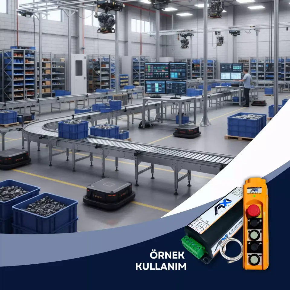 ST100 Vinç Kumandası Alıcı Verici Set - 4 Kanal